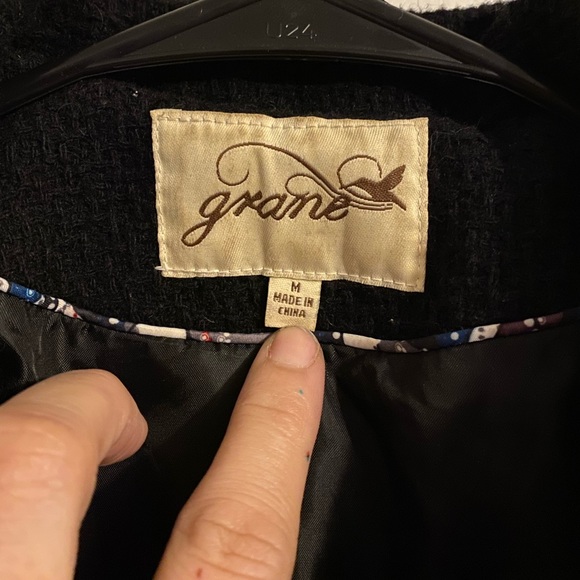 Classic Black Peacoat - Picture 2 of 7